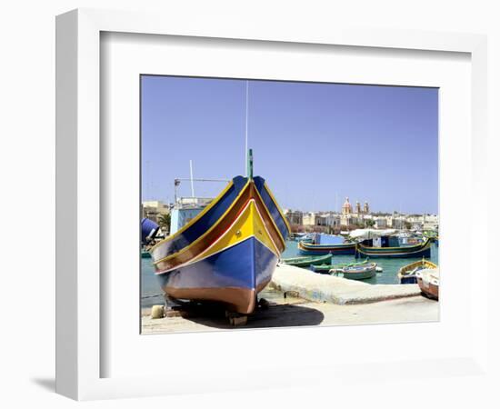 Marsaxlokk Harbour, Malta-Peter Thompson-Framed Photographic Print