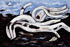 Sea View--Starfish, New England, 1934 (Oil on Board)-Marsden Hartley-Giclee Print