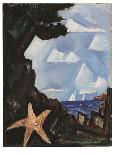 Sea View--Starfish, New England, 1934 (Oil on Board)-Marsden Hartley-Giclee Print