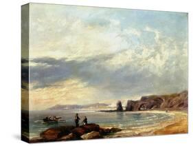 Marsden Rocks, Sunderland, 1847-John Wilson Carmichael-Stretched Canvas