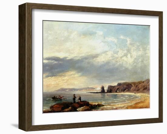 Marsden Rocks, Sunderland, 1847-John Wilson Carmichael-Framed Giclee Print