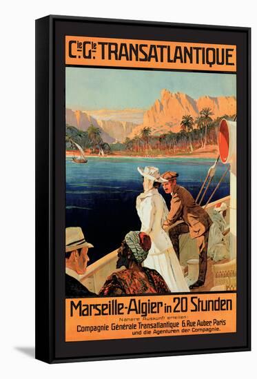 Marseille-Algiers Cruise Line-null-Framed Stretched Canvas