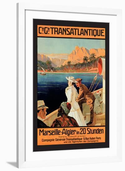 Marseille-Algiers Cruise Line-null-Framed Art Print