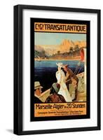 Marseille-Algiers Cruise Line-null-Framed Art Print