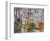 Marseille, bateaux au port, 1920-Louis-Mathieu Verdilhan-Framed Giclee Print