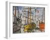 Marseille, bateaux au port, 1920-Louis-Mathieu Verdilhan-Framed Giclee Print