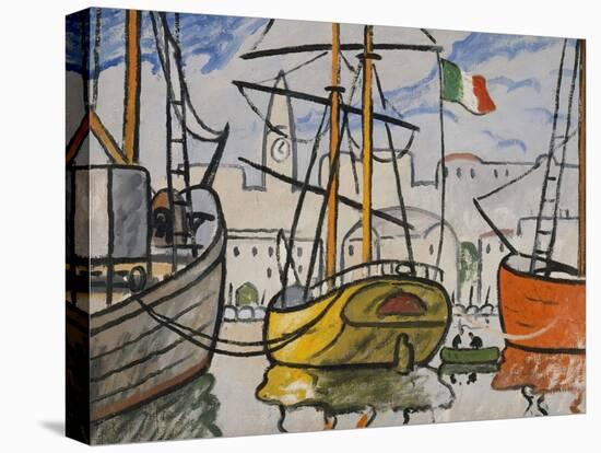 Marseille, bateaux au port, 1920-Louis-Mathieu Verdilhan-Stretched Canvas