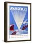 Marseille Crossroads of the World Advert C. 1940-null-Framed Giclee Print