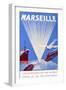 Marseille Crossroads of the World Advert C. 1940-null-Framed Giclee Print