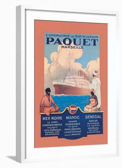 Marseille Cruise Package: Black Sea-Morocco-Senegal-Sandy Hook-Framed Art Print