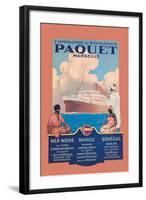 Marseille Cruise Package: Black Sea-Morocco-Senegal-Sandy Hook-Framed Art Print