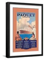 Marseille Cruise Package: Black Sea-Morocco-Senegal-Sandy Hook-Framed Art Print