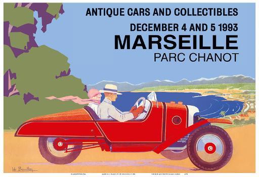 Marseille, France - Antique Cars and Collectibles - Le Parc Chanot Center -  Cyclecar Morgan' Prints - Léo Bouillon | AllPosters.com