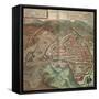 Marseille, France, from Civitates Orbis Terrarum by Georg Braun and Franz Hogenberg-null-Framed Stretched Canvas