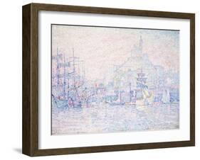 Marseille, La Bonne Mere, Morning Mist, 1907-Paul Signac-Framed Giclee Print