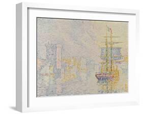 Marseille, La Brume Jaune, 1922-Paul Signac-Framed Giclee Print