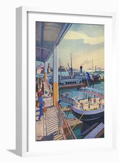 Marseille, Port 1931-null-Framed Art Print