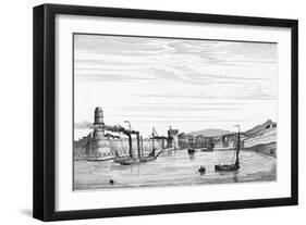 Marseille, Port C1835-null-Framed Art Print