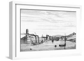 Marseille, Port C1835-null-Framed Art Print