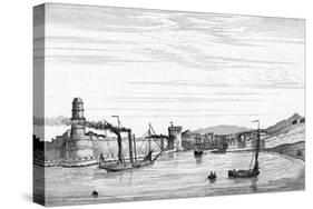 Marseille, Port C1835-null-Stretched Canvas