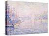 Marseille Port, Morning Mist, 1906-Paul Signac-Stretched Canvas