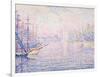 Marseille Port, Morning Mist (Le port de Marseille, Brume Matinale). 1906-Paul Signac-Framed Giclee Print