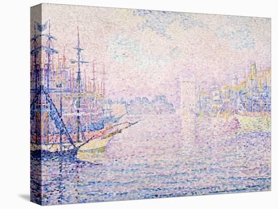 Marseille Port, Morning Mist (Le port de Marseille, Brume Matinale). 1906-Paul Signac-Stretched Canvas