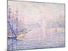 Marseille Port, Morning Mist (Le port de Marseille, Brume Matinale). 1906-Paul Signac-Mounted Giclee Print