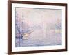 Marseille Port, Morning Mist (Le port de Marseille, Brume Matinale). 1906-Paul Signac-Framed Giclee Print