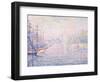 Marseille Port, Morning Mist (Le port de Marseille, Brume Matinale). 1906-Paul Signac-Framed Giclee Print