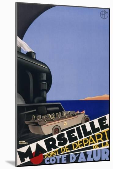 Marseille Poster-null-Mounted Art Print