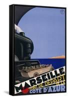 Marseille Poster-null-Framed Stretched Canvas