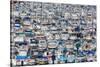 Marseille, Provence-Alpes-Cote d'Azur, France. Multitude of different leisure craft in the Vieux...-null-Stretched Canvas