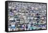 Marseille, Provence-Alpes-Cote d'Azur, France. Multitude of different leisure craft in the Vieux...-null-Framed Stretched Canvas