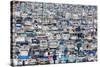 Marseille, Provence-Alpes-Cote d'Azur, France. Multitude of different leisure craft in the Vieux...-null-Stretched Canvas