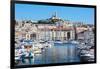 Marseille, Provence-Alpes-Cote d'Azur, France. View across Vieux-Port, the Old Port, to the 19th...-null-Framed Photographic Print