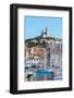 Marseille, Provence-Alpes-Cote d'Azur, France. View across Vieux-Port, the Old Port, to the 19th...-null-Framed Photographic Print