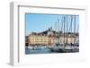 Marseille, Provence-Alpes-Cote d'Azur, France. View across Vieux-Port, the Old Port, to the 19th...-null-Framed Photographic Print