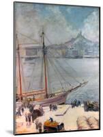 Marseille Quay, 1929-Emile Bernard-Mounted Giclee Print