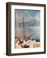 Marseille Quay, 1929-Emile Bernard-Framed Premium Giclee Print