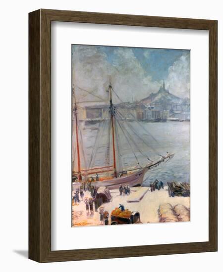 Marseille Quay, 1929-Emile Bernard-Framed Premium Giclee Print