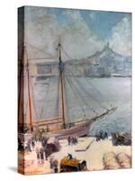 Marseille Quay, 1929-Emile Bernard-Stretched Canvas