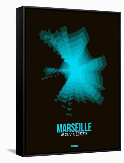 Marseille Radiant Map 2-NaxArt-Framed Stretched Canvas