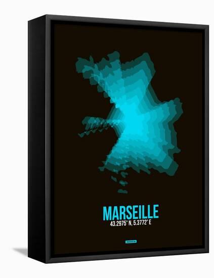 Marseille Radiant Map 2-NaxArt-Framed Stretched Canvas