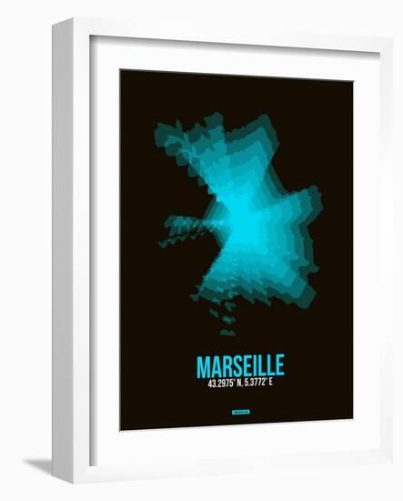 Marseille Radiant Map 2-NaxArt-Framed Art Print