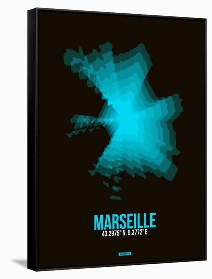 Marseille Radiant Map 2-NaxArt-Framed Stretched Canvas