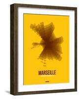 Marseille Radiant Map 3-NaxArt-Framed Art Print