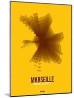 Marseille Radiant Map 3-NaxArt-Mounted Art Print