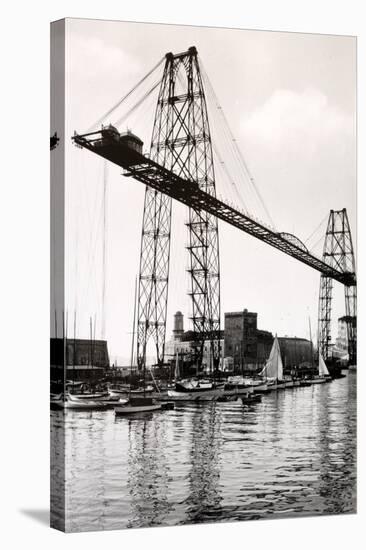 Marseille Transporter Bridge or Pont Transbordeur (C. 1940)-null-Stretched Canvas