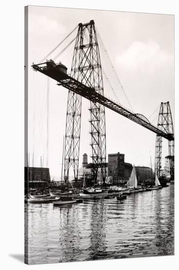 Marseille Transporter Bridge or Pont Transbordeur (C. 1940)-null-Stretched Canvas